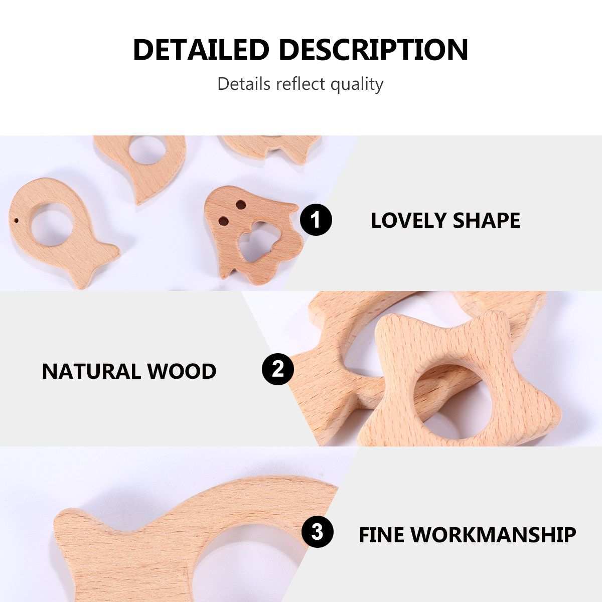 5 Buah Cincin Gigitan Kayu Bay - Baby Products Natural ulasan dan harga